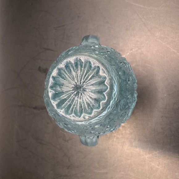 Vintage LE Smith Frosted Blue Urn Toothpick Holder Good Vintage Condition - Picture 6 of 9